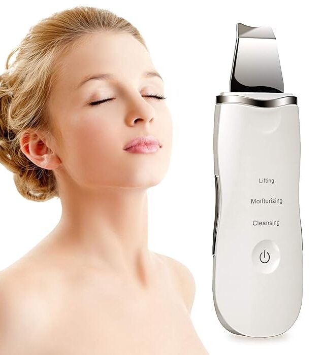 Blackhead Shovel Machine - Deep Cleansing Facial Skin Scrubber, Lifting & Moisturizing | White