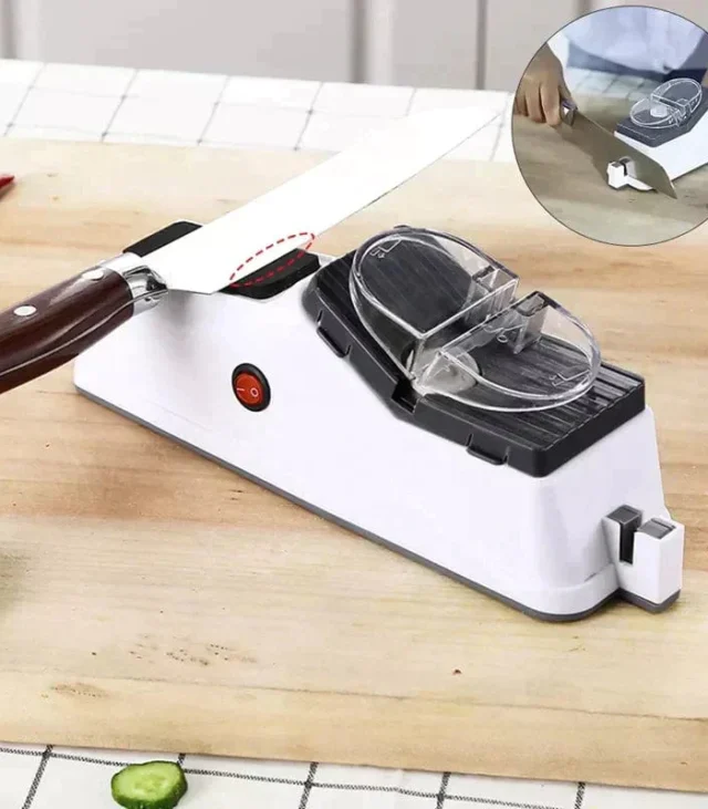 Shop Saverr Electric Knife and Scissor Sharpener - Quick, Easy, & Safe