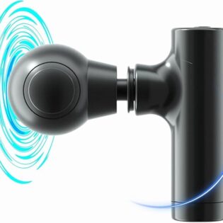 Mini Massage Gun - Portable Deep Tissue Massager with 4 Intensity Levels, USB-C (Random Color)