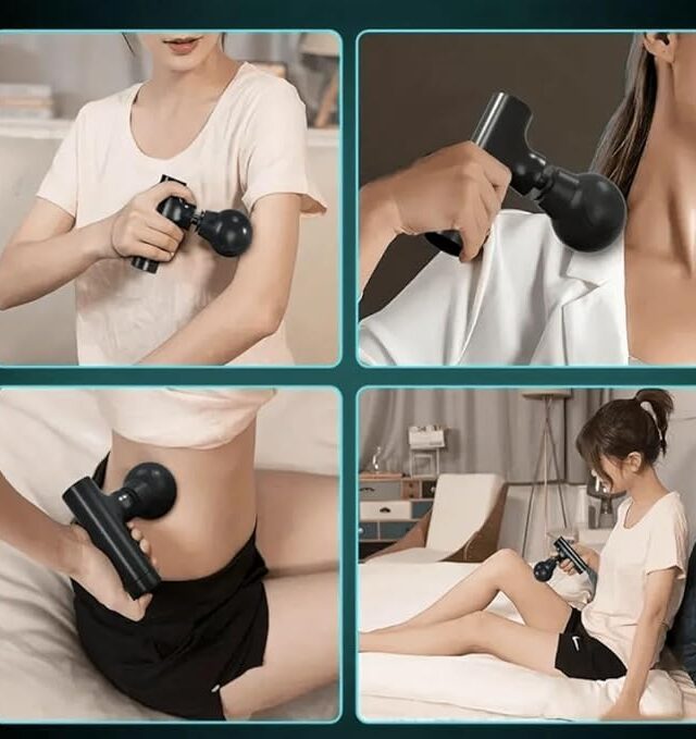 Mini Massage Gun - Portable Deep Tissue Massager with 4 Intensity Levels, USB-C (Random Color) - Image 4