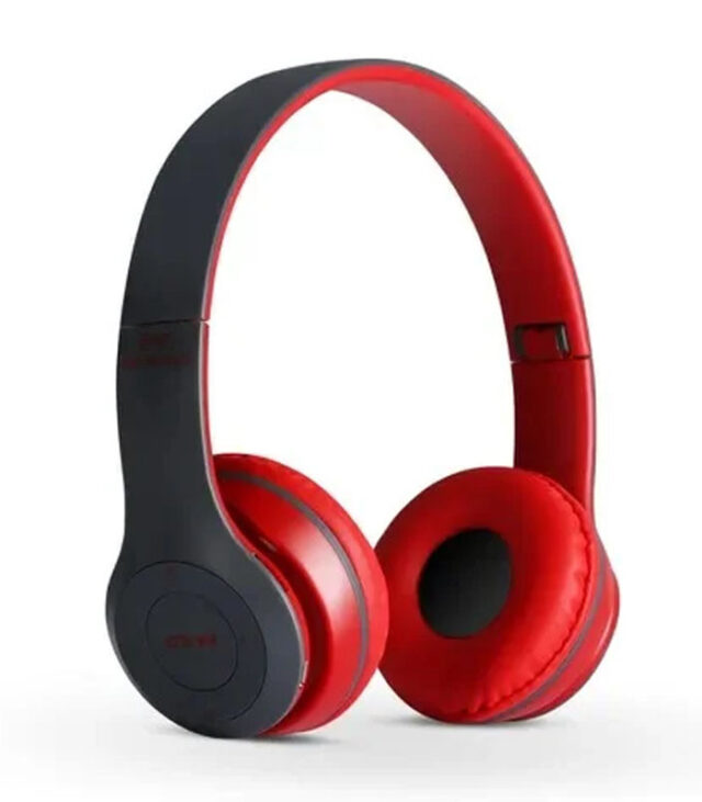 Shop Saverr P47 Wireless Headphones – Ultra-Compact Bluetooth Headset for Gaming & Music (Random Color) - Image 2