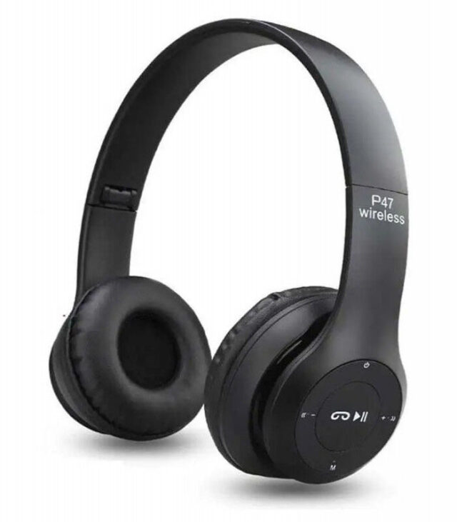 Shop Saverr P47 Wireless Headphones – Ultra-Compact Bluetooth Headset for Gaming & Music (Random Color)