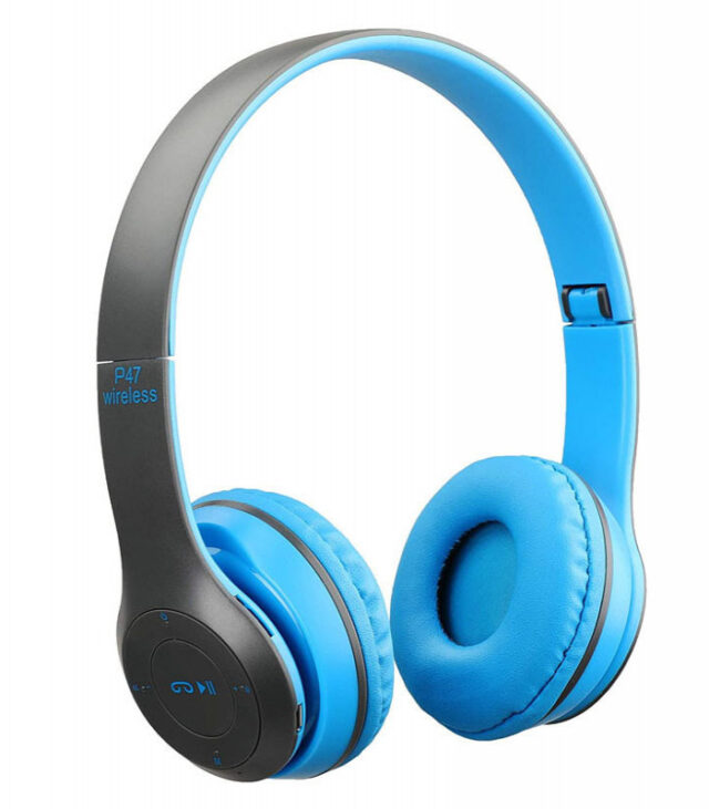 Shop Saverr P47 Wireless Headphones – Ultra-Compact Bluetooth Headset for Gaming & Music (Random Color) - Image 3