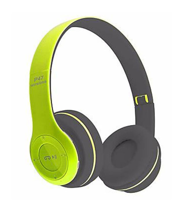 Shop Saverr P47 Wireless Headphones – Ultra-Compact Bluetooth Headset for Gaming & Music (Random Color) - Image 4